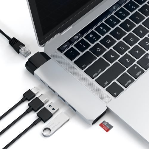 Hub Satechi de aluminio con Ethernet Type-C Pro