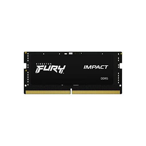 Kingston FURY Impact 8GB DDR5 SO-DIMM 262-Pin 4800MHz (PC5-38400) CL38 1.1V Unbuffered Memory with On-Die ECC