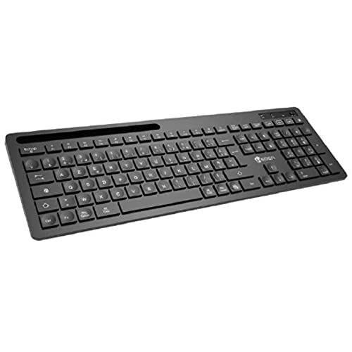 HEDEN Wireless Keyboard 2.4Gh/BT 104 Keys, Integrated Phone Connection BT3.0 & BT5