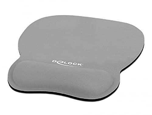 Delock Ergonomic Mouse Pad with Gel Wrist Rest - Grey