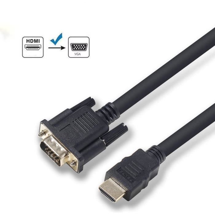 Zamus HDMI to VGA Cable (1.8m) One-Way Adapter