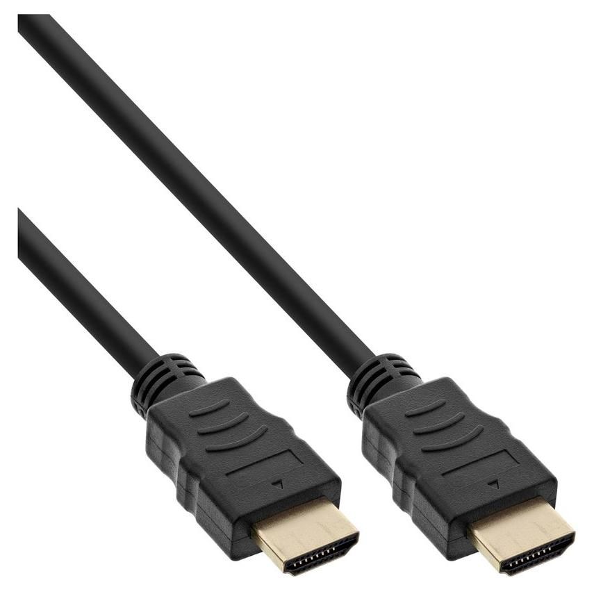 InLine Premium HDMI Cable with Ethernet - 3m, Black, Triple Shielding, 4K Support