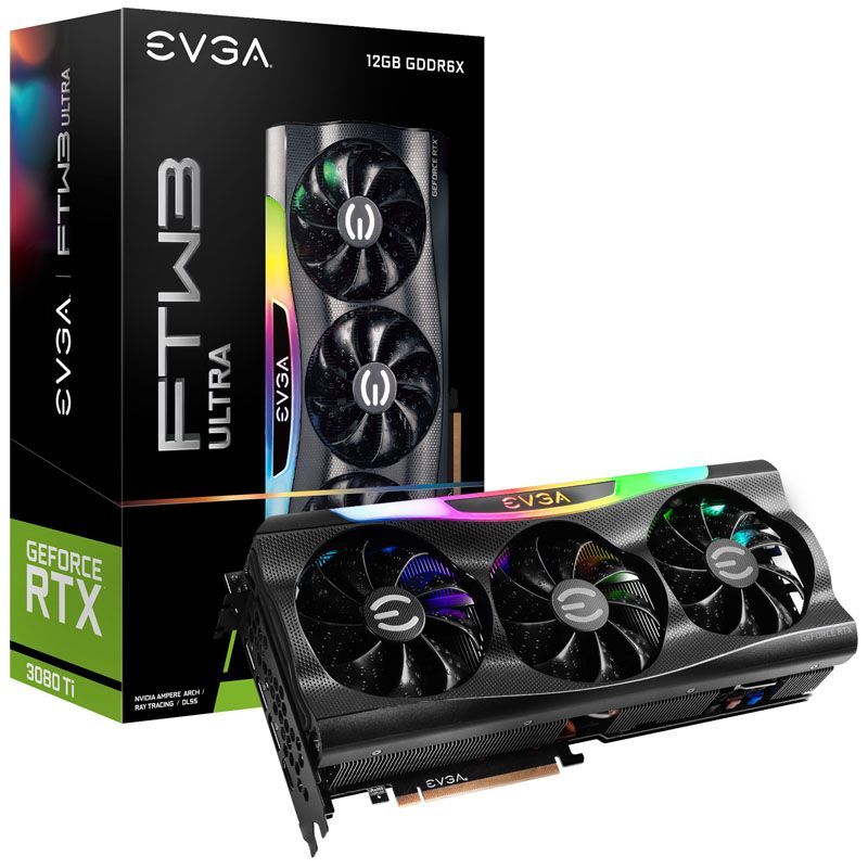 EVGA GeForce RTX 3070 Ti FTW3 Ultra Gaming GPU - 8GB GDDR6X, PCIe 4.0, HDMI & 3x DisplayPort