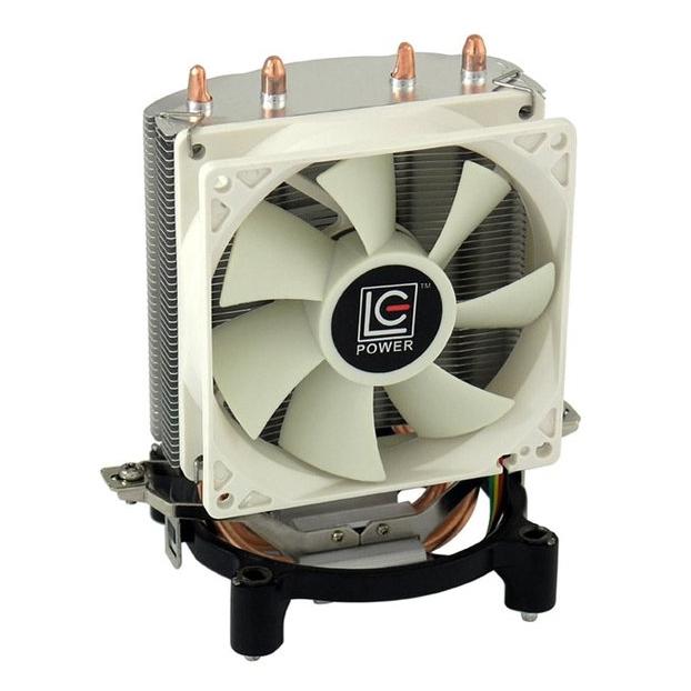 LC Power Cosmo Cool - CPU Cooler (LGA775, LGA1156, AM2, AM3, LGA1155) - 90mm White & Silver