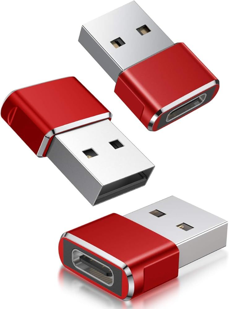 USB-C Female to USB-A Male Adapter, 3 Pack - UniversalHouse Converter Charging Cable