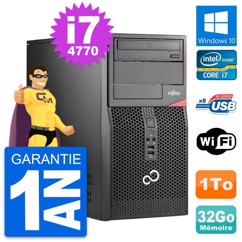Fujitsu Esprimo P520 PC Tour - Intel i7-4770, 32GB RAM, 1TB HDD, Windows 10, WiFi