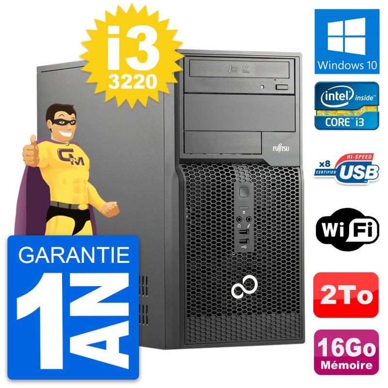 Fujitsu Esprimo P510 MT Core i3 Laptop - 16GB RAM, 2TB HDD, Windows 10, Wifi