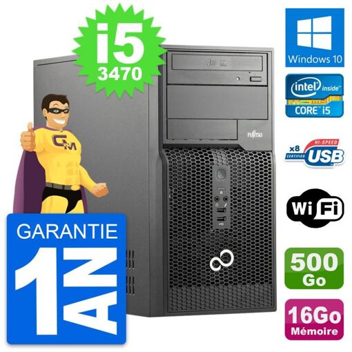 Portátil Fujitsu Esprimo P510 - Procesador Intel Core i5, 16GB de RAM, 500GB HDD, Windows 10