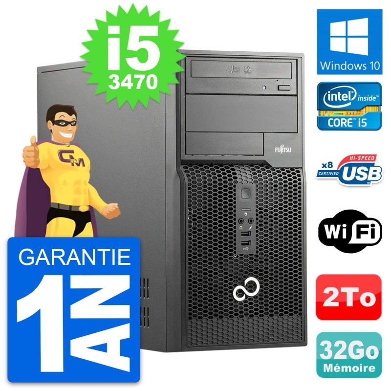 Fujitsu Esprimo P510 MT Core i5 Laptop - 32GB RAM, 2TB HDD, Windows 10