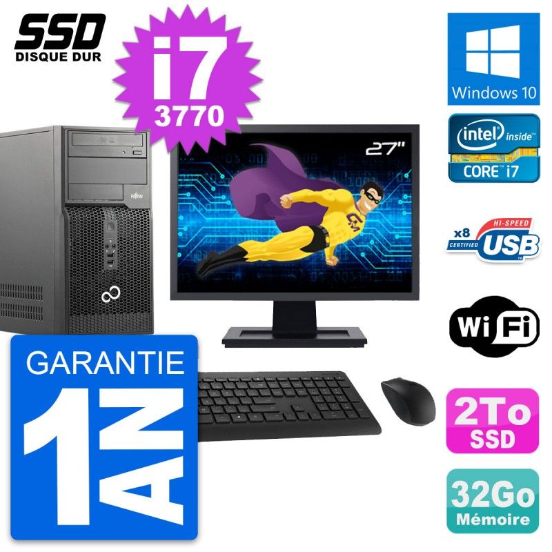 Fujitsu Esprimo P510 27-Inch PC Tour - i7-3770, 32GB RAM, 2TB SSD, Windows 10, WiFi