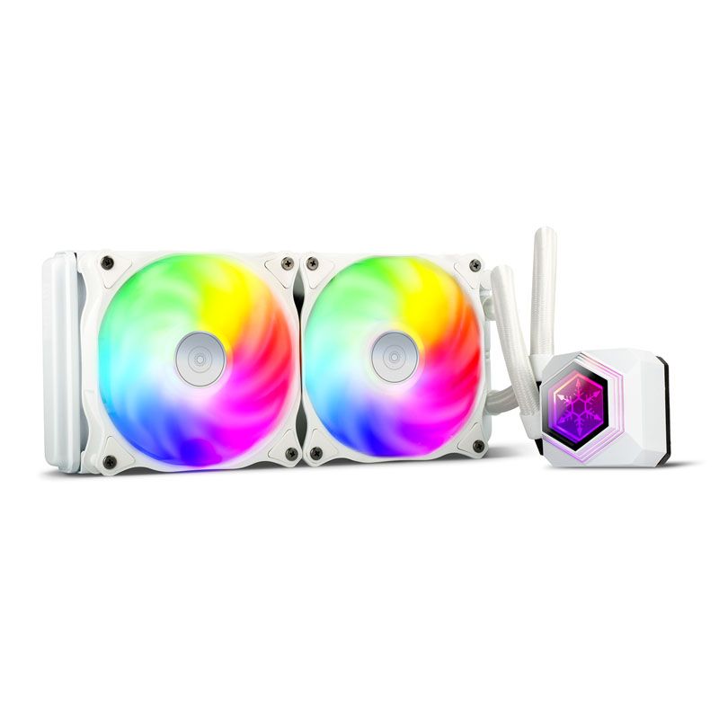 Silverstone Permafrost PF240W-ARGB V2 All-in-One Liquid Cooler, White