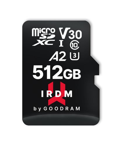 Goodram IRDM 512GB MicroSDXC Card V30 UHS-I U3 + Adapter