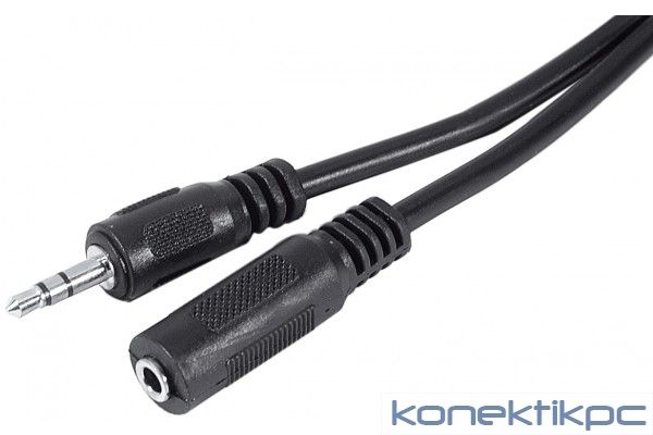 Exertis Connect - Cable de audio de extensión - Conector estéreo de 3,5 mm hembra a macho - 5 m