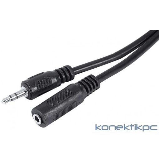 Exertis Connect - Cable de audio de extensión - Conector estéreo de 3,5 mm hembra a macho - 5 m