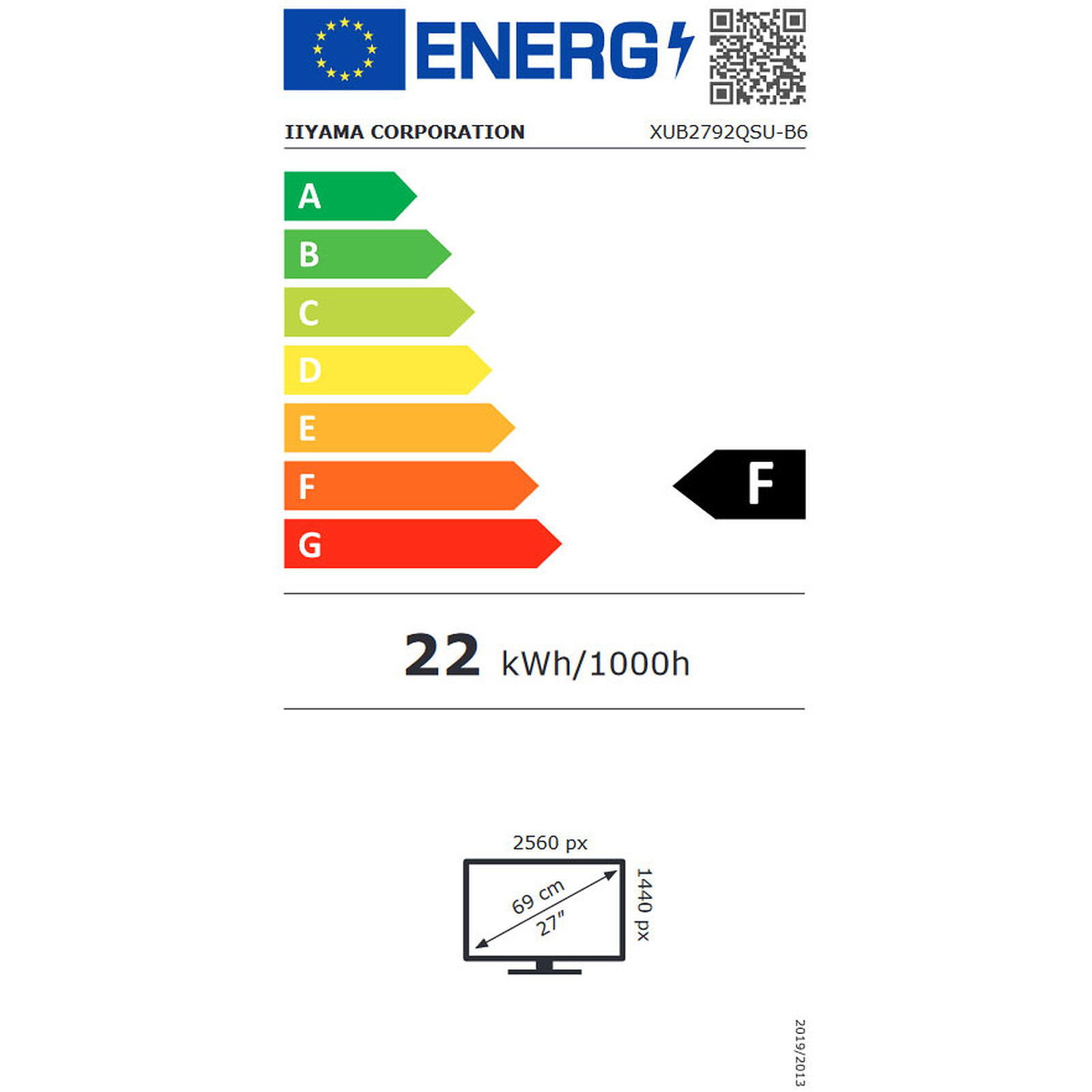 iiyama 27" LED - ProLite XUB2792QSU-B6