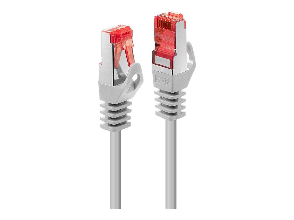 Lindy Basic - RJ-45 to RJ-45 Cable - 1.5m - SFTP, PiMF - CAT 6 - Moulded, Straight, Locking - Light Grey