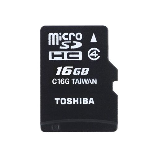 Toshiba High Speed M102 Micro SDHC Memory Card - 16GB, Class 4