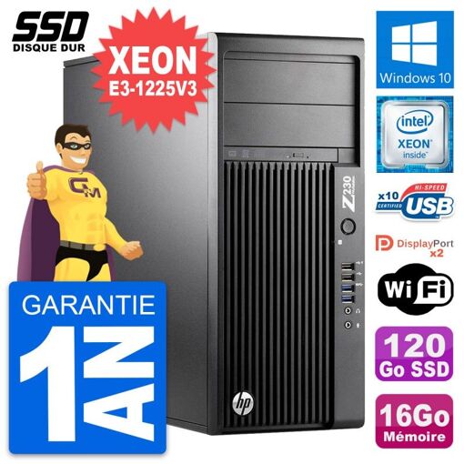 HP WorkStation Z230 Intel Core i7-4770 16GB RAM 120GB SSD Windows 10 Wifi