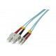 Cable de conexión Exertis Connect LC multi-modo, 0,5 m, turquesa