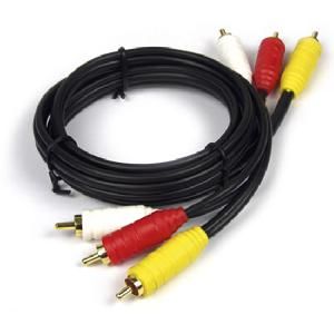 Caliber 3-Way RCA Multimedia Cable - 5m (2 Audio, 1 Video)