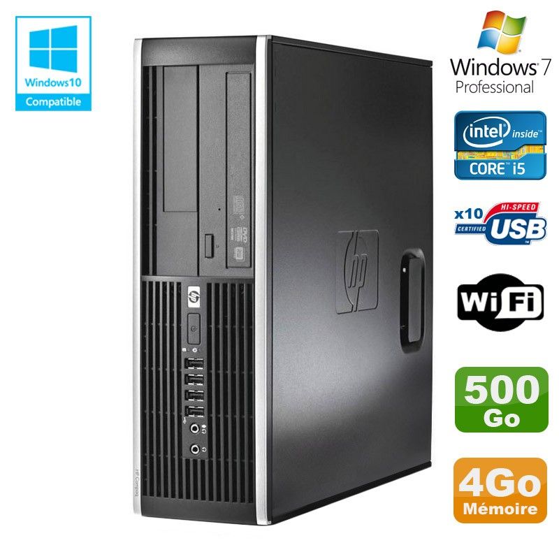 HP Elite 8300 SFF Desktop PC - Core i5, 4GB RAM, 500GB HDD, DVD Drive