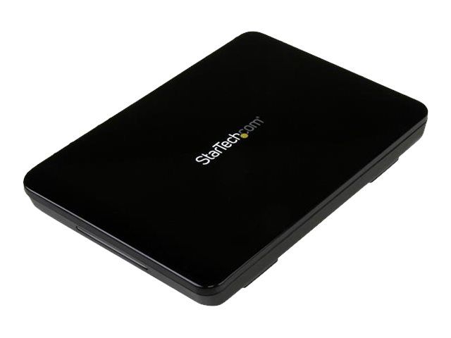 StarTech 2.5-inch SATA HDD/SSD Enclosure with USB-C - Toolless USB 3.1 (Gen 2) External Hard Drive Case - Black
