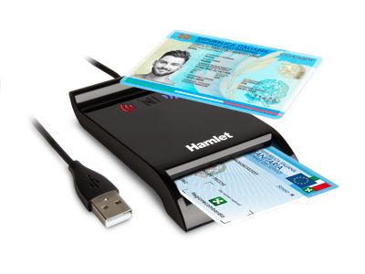 Lector de tarjeta inteligente Hamlet USB NFC sin contacto