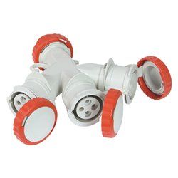Fanton FME.ADATTATORE CEE 3-Prong Red Electric Socket Adapter