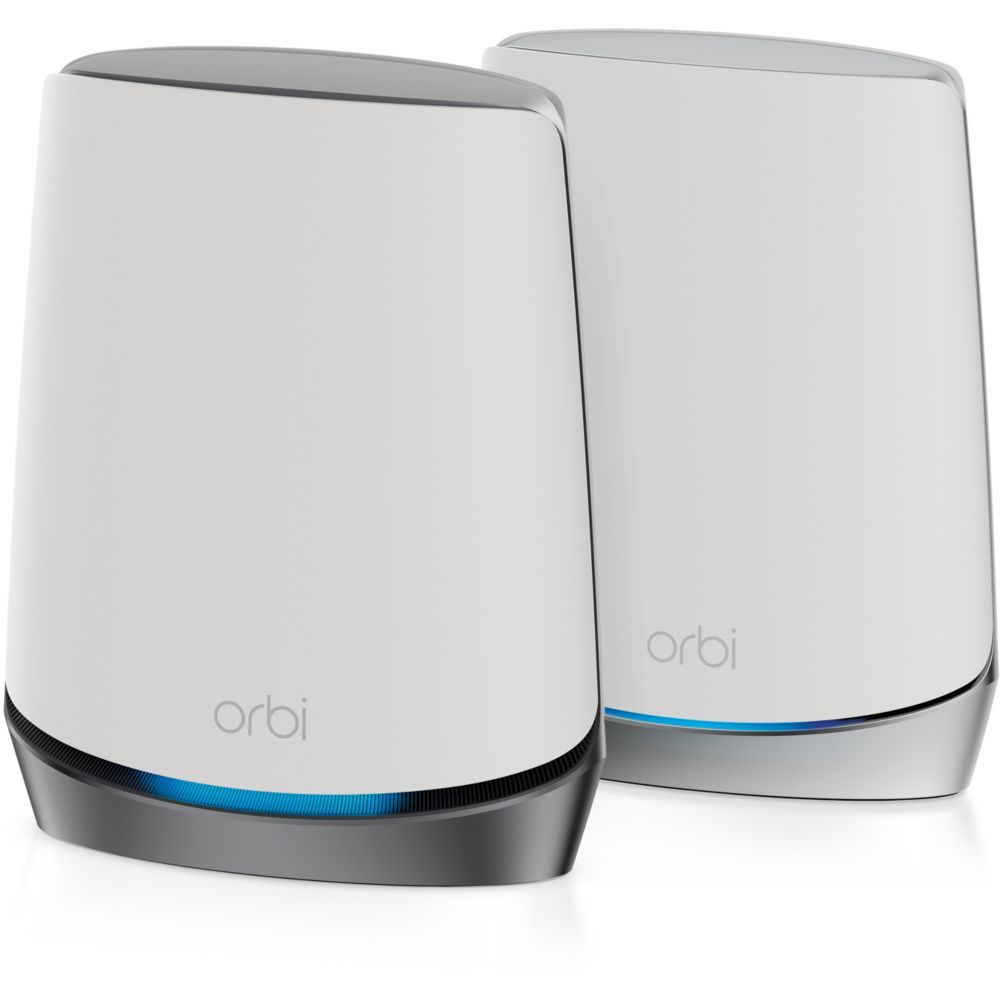 Netgear Orbi 5G NBK752 - Wi-Fi System (Router and Extension) - Up to 5000 sq. ft. - Mesh - 1GbE WWAN - Wi-Fi 6 - Tri-band - 4G, 5G