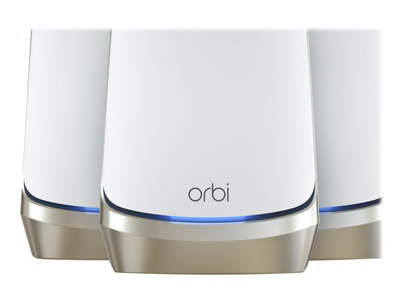 Netgear Orbi RBKE963 Wi-Fi System (Router + 2 Extenders) - Up to 6500 sq. ft. Coverage - 10GbE, 2.5GbE Mesh - Wi-Fi 6E - Multi-Band