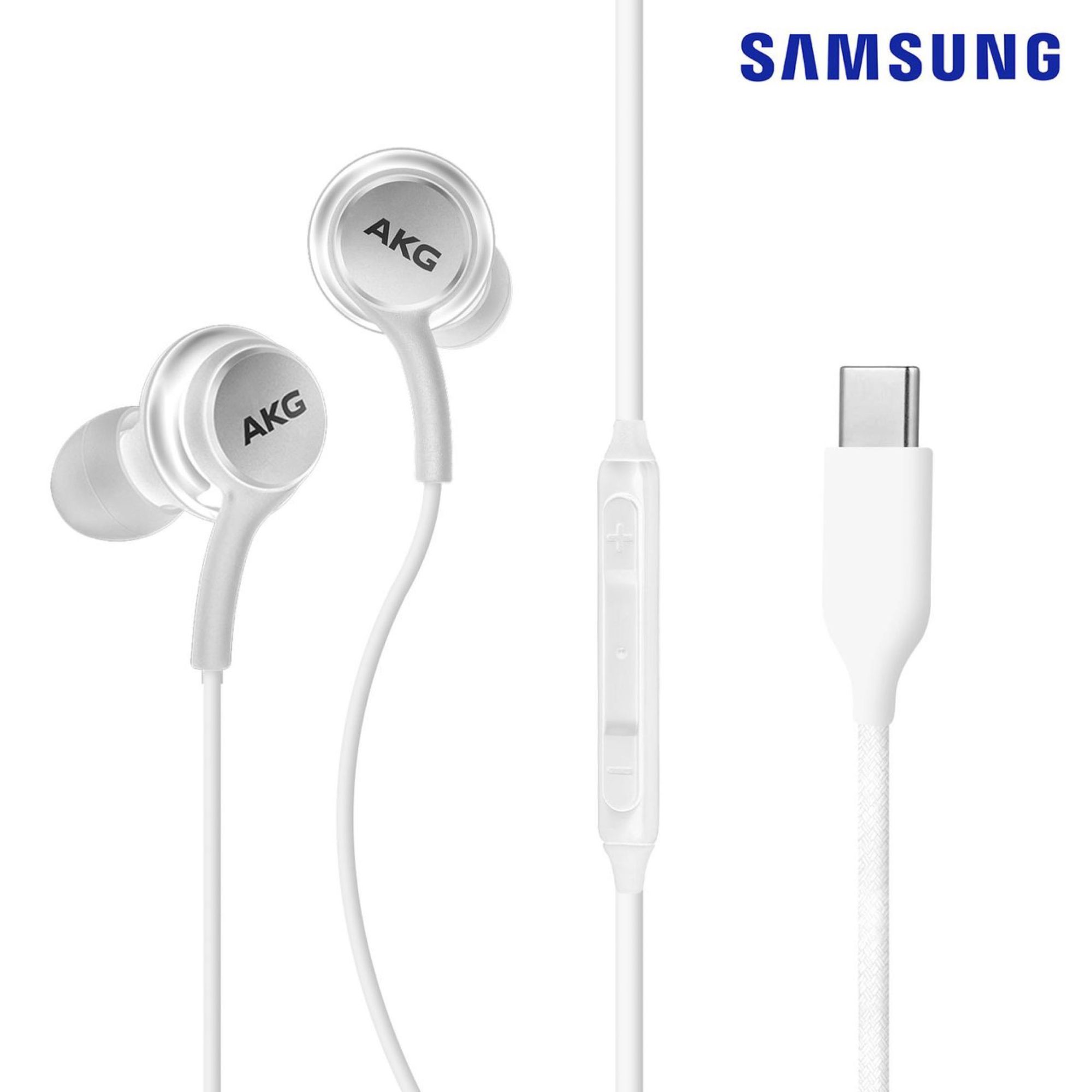 Auriculares inalámbricos Apple AKG - Blanco, con puerto USB-C, compatibles con iPhone 15/Plus/Max/Pro Max