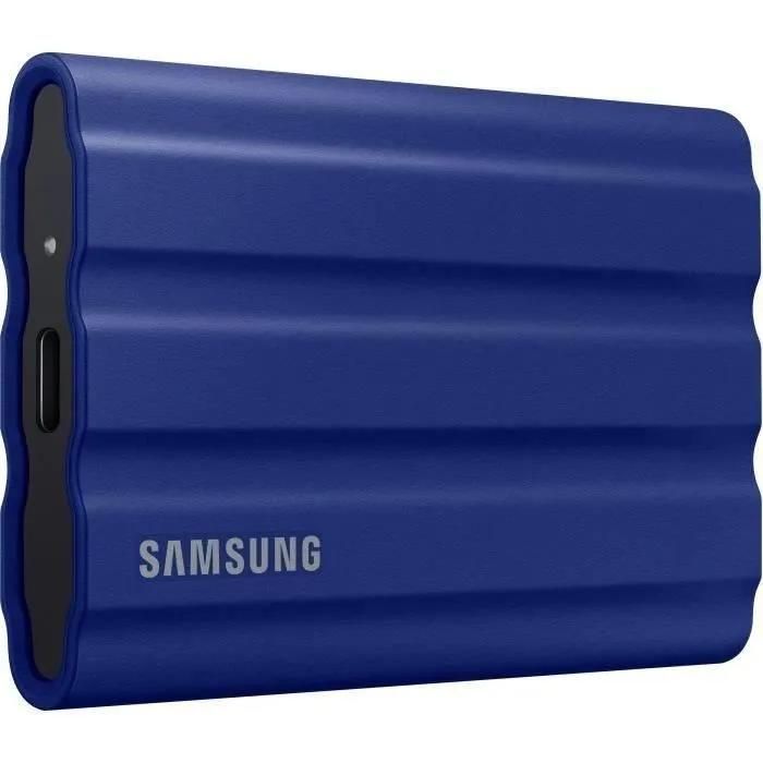 Samsung T7 Shield 2TB External SSD - Encrypted - USB 3.2 Gen 2 (USB-C) - AES 256-bit Encryption - Blue