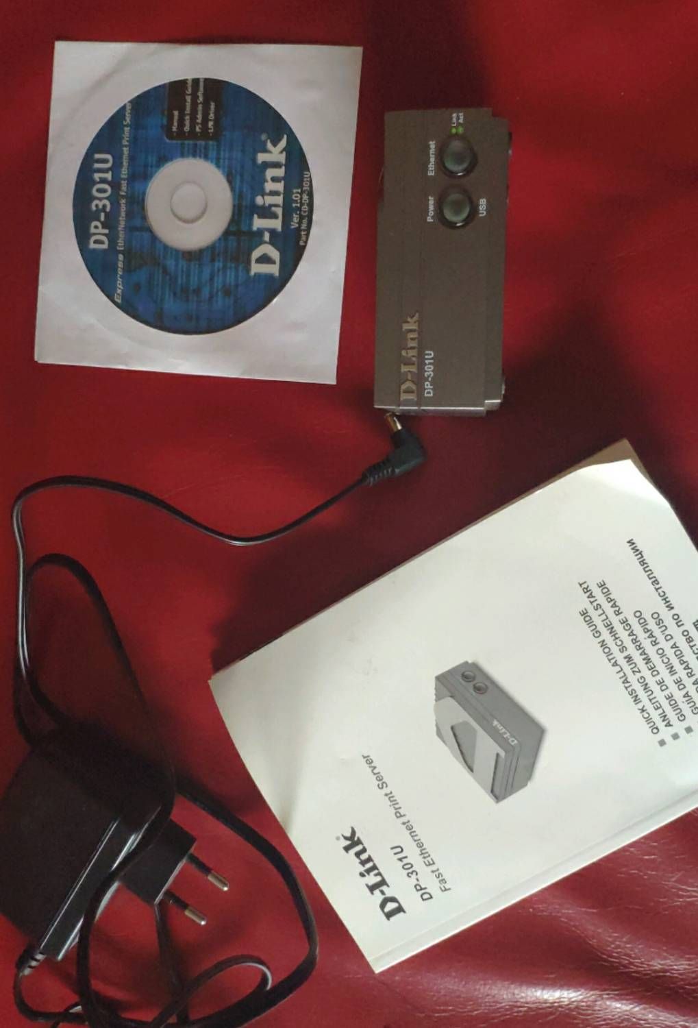D-Link Print Server DP-301U - USB, 10/100 Ethernet