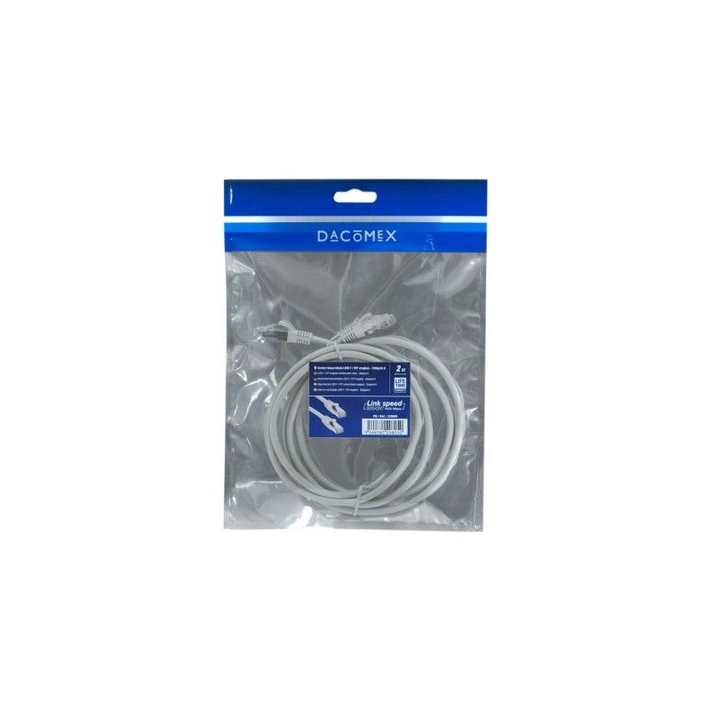 DACOMEX RJ45 UTP Cat 6 Snagless Patch Cable - 2m