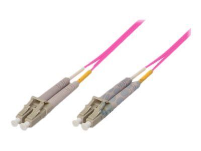 Exertis Connect LC Multi-Mode (M) Fiber Optical Cable, 15m, Duplex, OM4, 50/125 Microns, Violet Brya