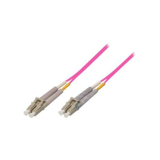 Câble optique Exertis Connect LC multimode (M), 20 m, violet (OM4, 50/125 μm, duplex)