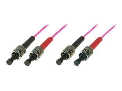 Exertis Connect Multi-Mode ST Cord - 5m, Duplex, OM4 50/125 Microns