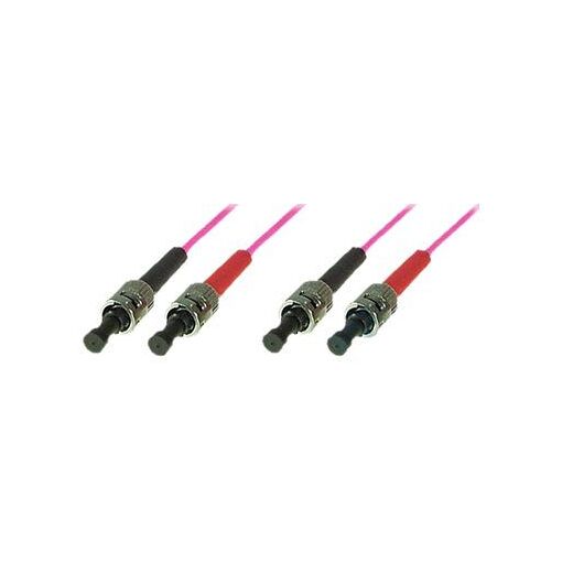 Exertis Connect Multi-Mode ST Cord - 5m, Duplex, OM4 50/125 Microns