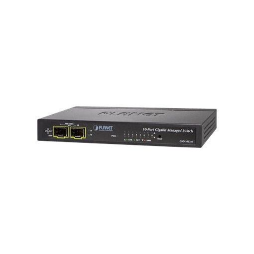 Commutateur Planet GSD-1002M géré - 8 x Ethernet Gigabit + 2 x Ethernet rapide/SFP Gigabit