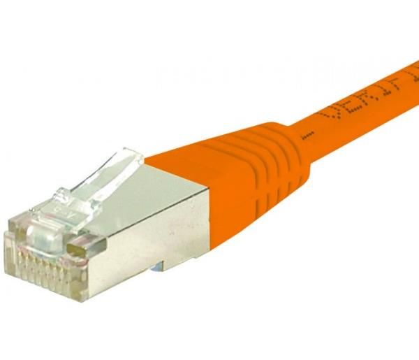 Exertis Connect CAT 6 S/FTP Cable - 15m - RJ-45 (M) to RJ-45 (M) - Orange