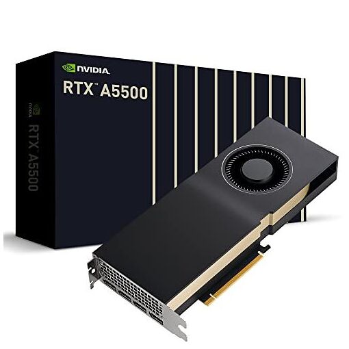 Carte graphique NVIDIA RTX A5500 - 24 Go GDDR6 - PCIe 4.0 x16 - 4 ports DisplayPort