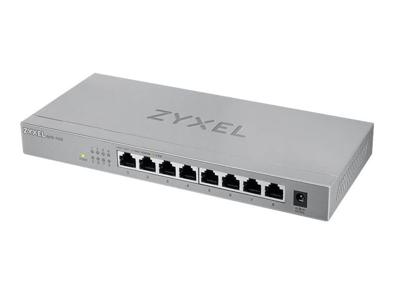 Zyxel MG-108 - 8-Port 2.5G Base-T Desktop Switch