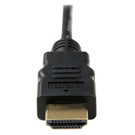StarTech Micro HDMI to HDMI Cable with Ethernet 1m - 4K 30Hz Video - Adaptive Converter from Micro HDMI High Speed Type-D to HDMI 1.4 - Durable - UHD HDMI Screens/TVs/Displays