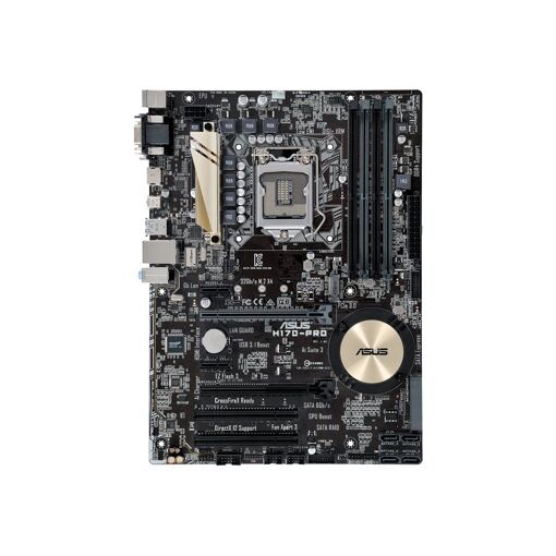 Asus H170-PRO - Placa base ATX - Socket LGA1151 - Chipset Intel H170 - USB 3.0, USB-C - LAN Gigabit - Gráficos integrados (requiere CPU) - Audio HD de 8 canales