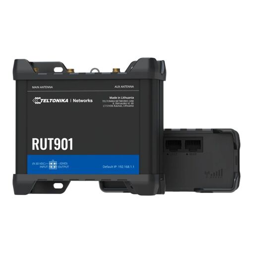 Enrutador industrial Teltonika Dual SIM 4G/LTE 4x RJ45 2.4 GHz - TK-RUT901