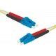 Exertis Connect LC (M) Single-Mode Fiber Optic Cable, 10m, Duplex, OS2, Yellow