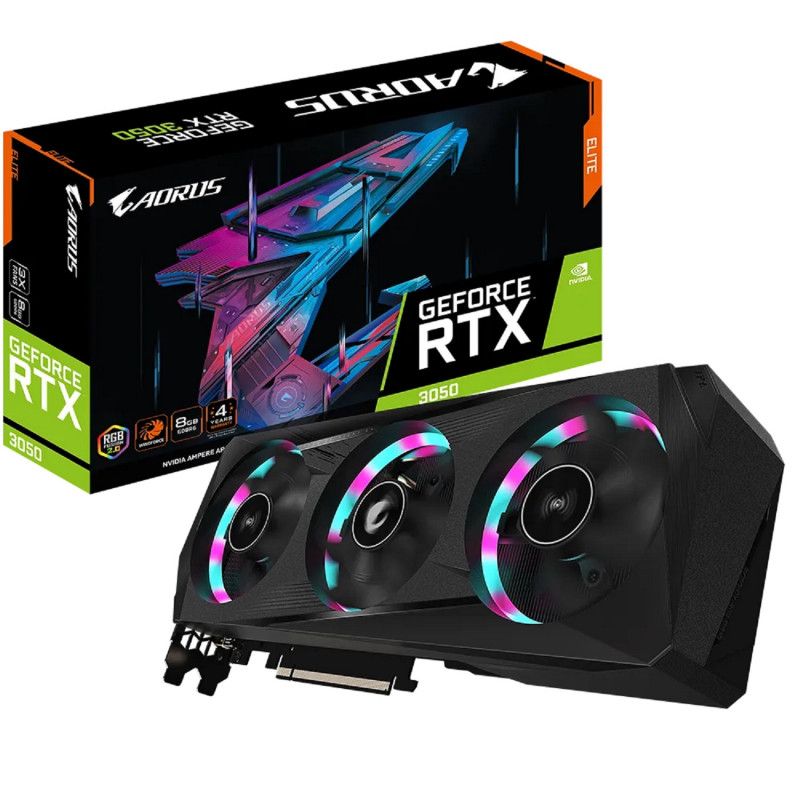 Carte graphique Gigabyte AORUS GeForce RTX 3050 ELITE 8 Go