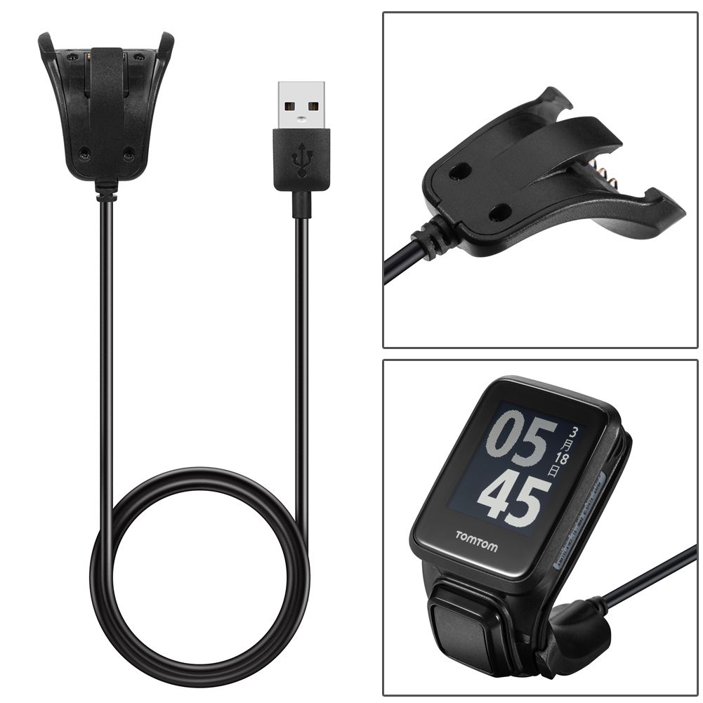 Cable de carga y sincronización de datos USB TomTom, 1M, para aventurero golfista 2/Corredor 2/3/Chispa 3