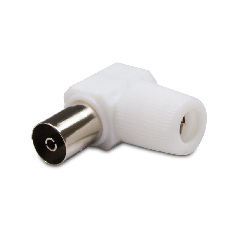 Metronic 9.52mm Female Bent TV Coax Cable Adapter