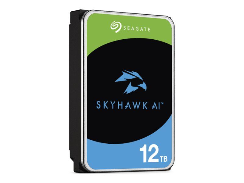 Seagate SkyHawk AI 12TB Internal Hard Drive - 3.5" SATA 6Gb/s with 512MB Cache and 3-Year Seagate Rescue Data Recovery